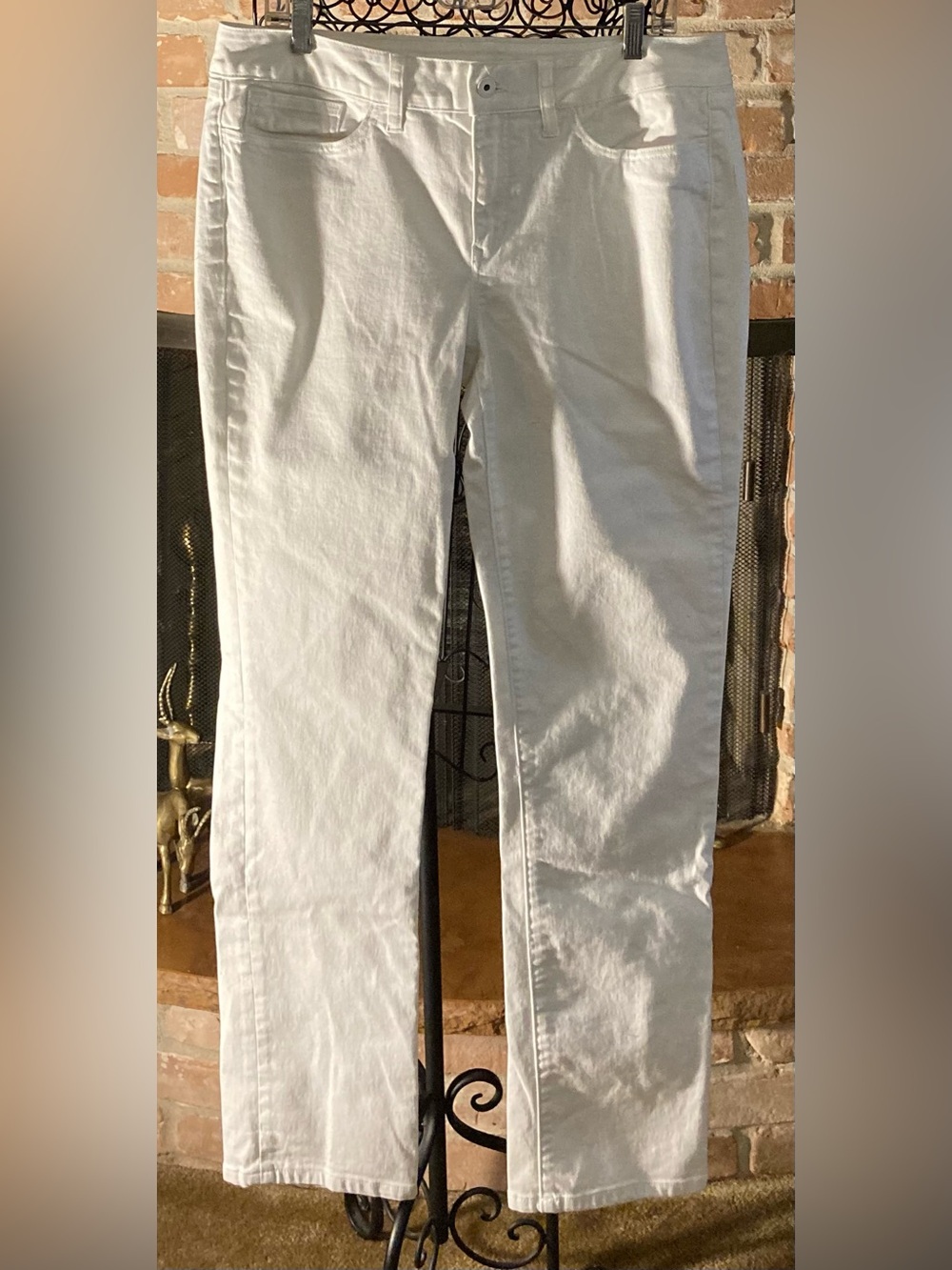 Yummie by Heather Thomson White Slim Straight Jeans